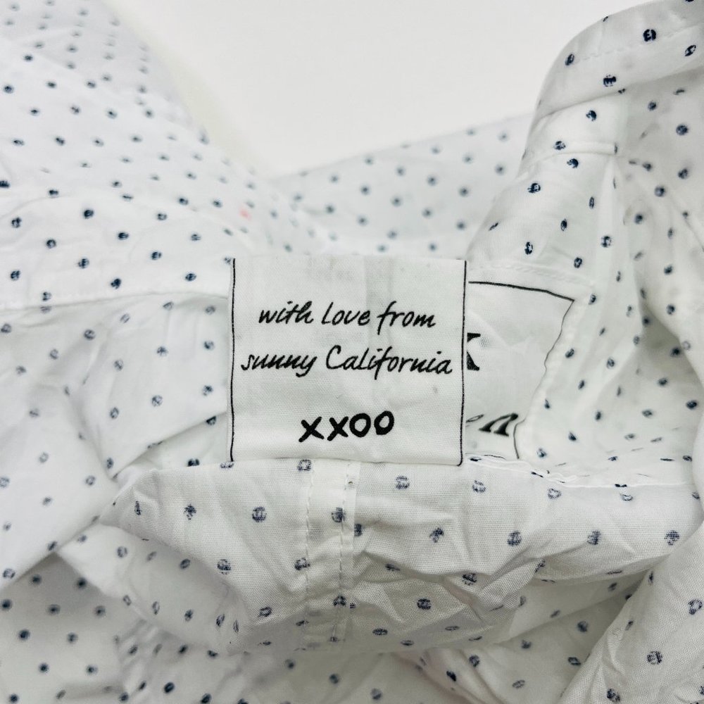Frank & Eileen Barry White Printed Crinkle Shirt - Picture 12 of 12